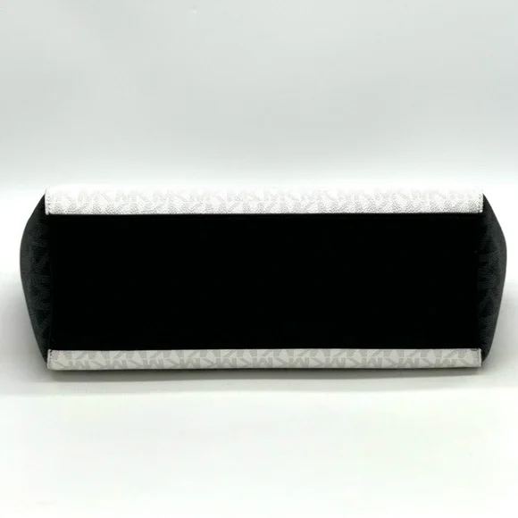 Michael Kors Large Jet Set Travel Chain Shoulder Bag Optic White Multi - Picture 6 of 11